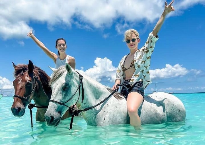 Horse riding on Zanzibar beach